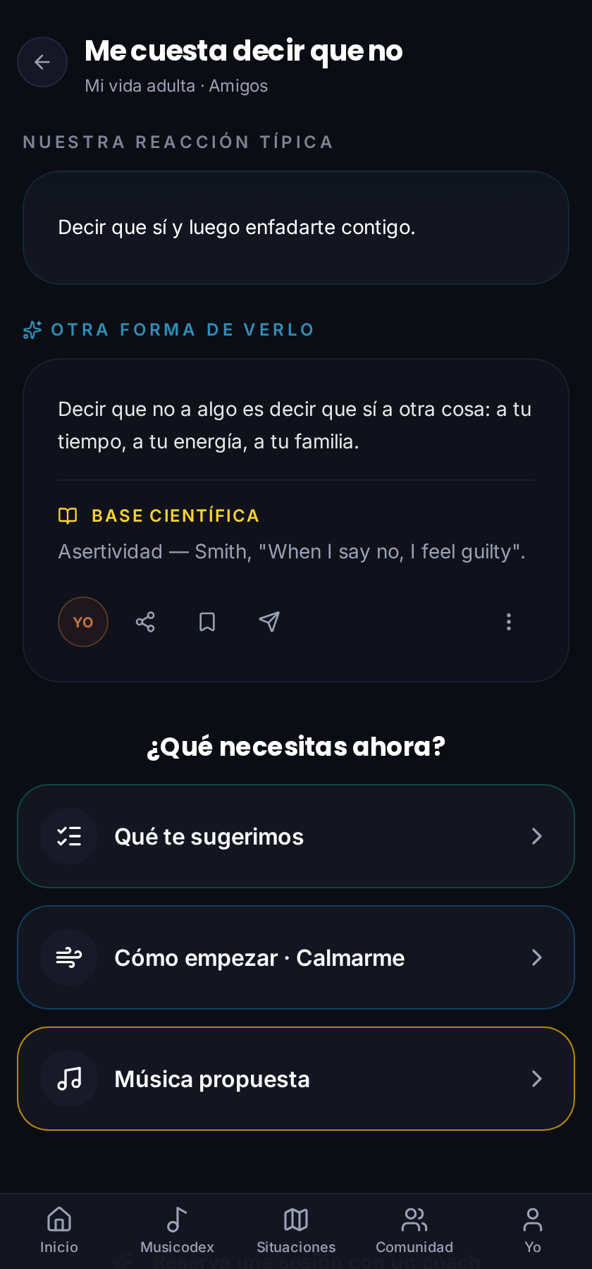 Una situación en EduKar con su reencuadre